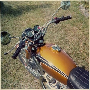 1972 1/2 Honda CB-350 top view