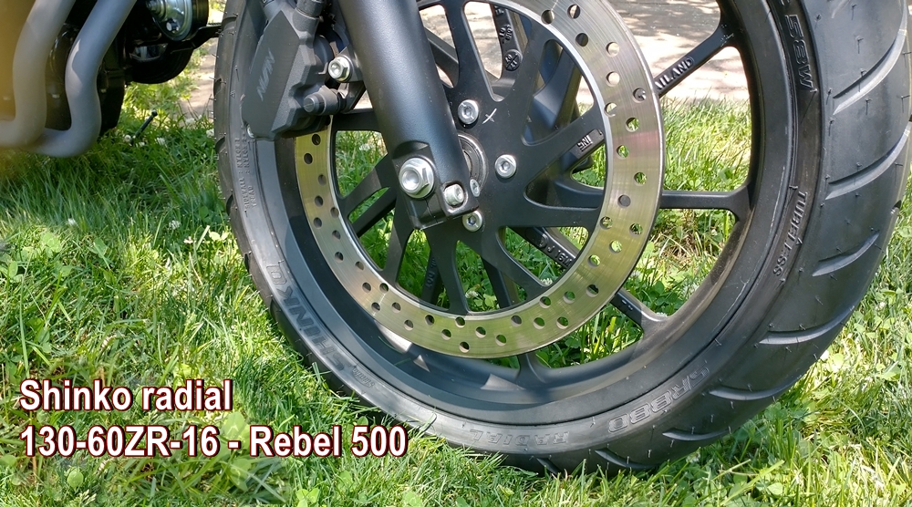 Tires – Radials / wider tires – Rebel500